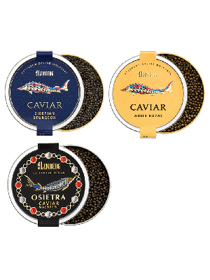 Sturgeon caviar set, 3 x 50g